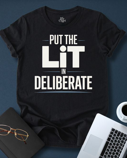 Put the Lit on Deliberate Tee