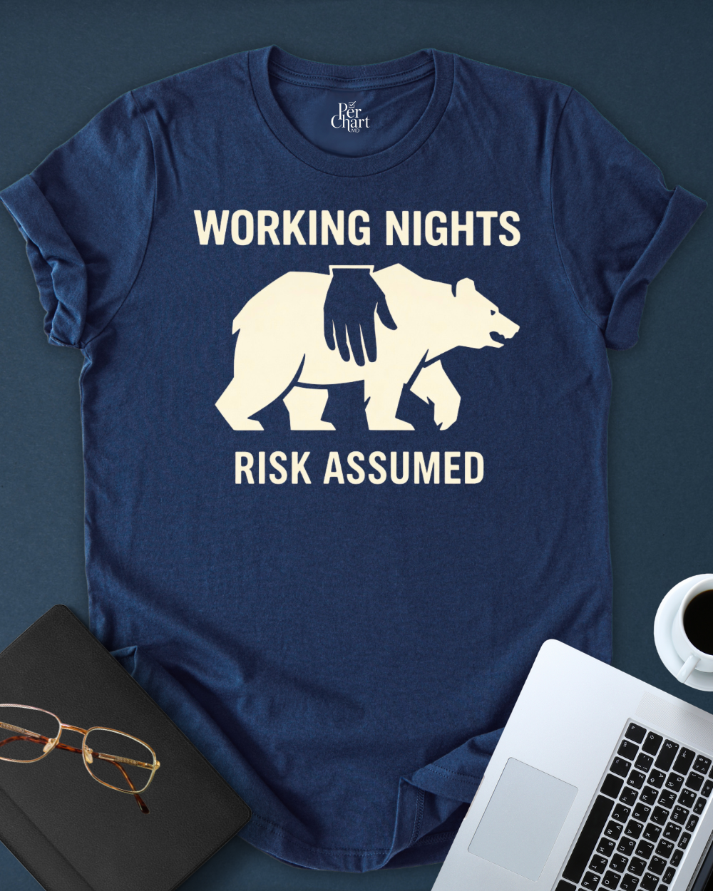 Working Nights. Risk Assumed. Tee